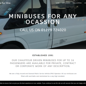 Chariots for hire minibus company